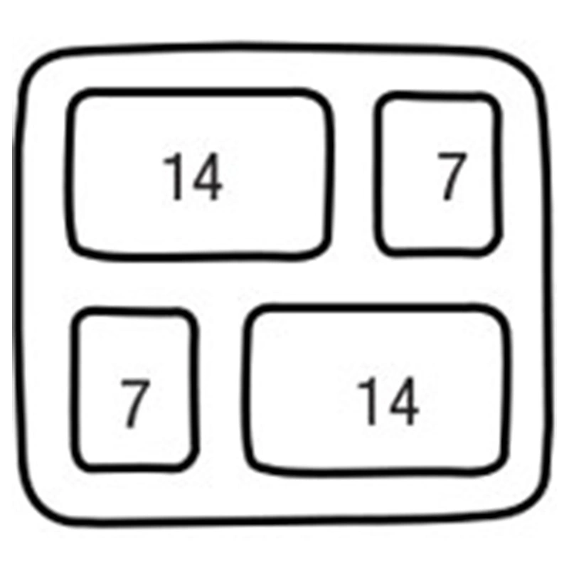 Four Compartment Insulated Tray Capacity