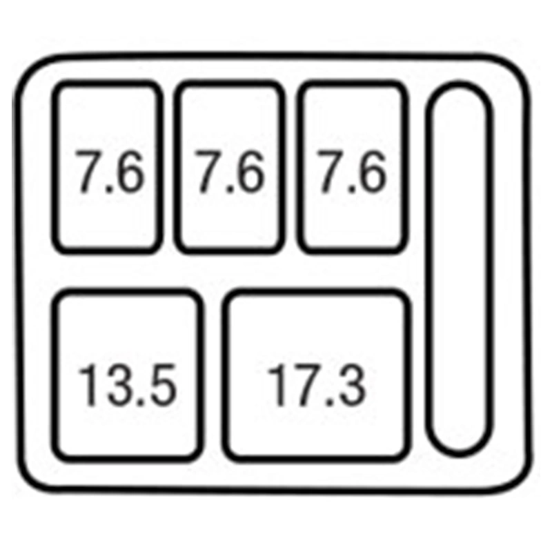 Six Compartment Insulated Tray Capacity